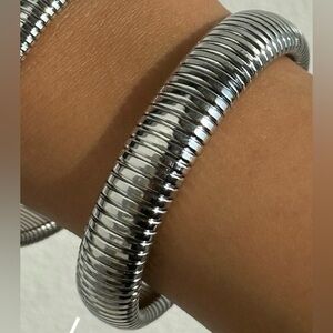 Stainless Steel stretchable bangle bracelet,